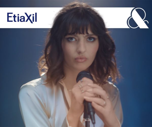 woman color graded for a etiaxil commercial add TV with logo motion and co